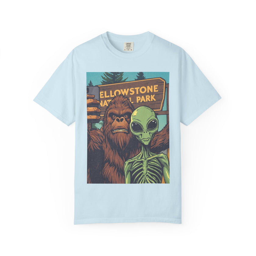 Alien & Bigfoot Yellowstone T-Shirt