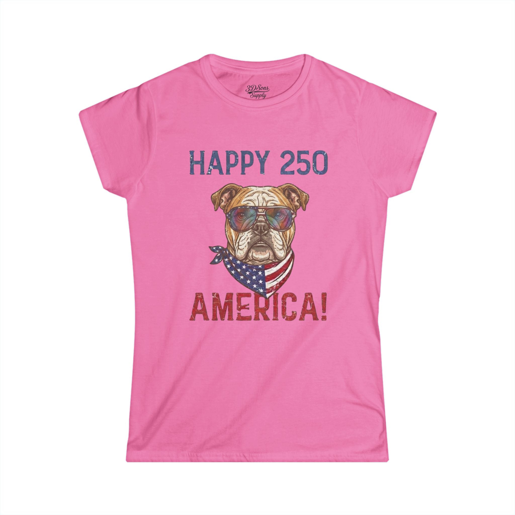 Patriotic Bulldog Tee - 