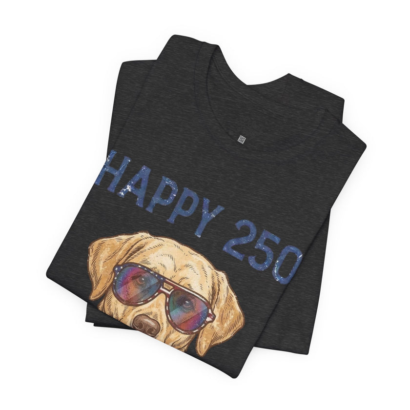 Patriotic Lab Dog Tee — 