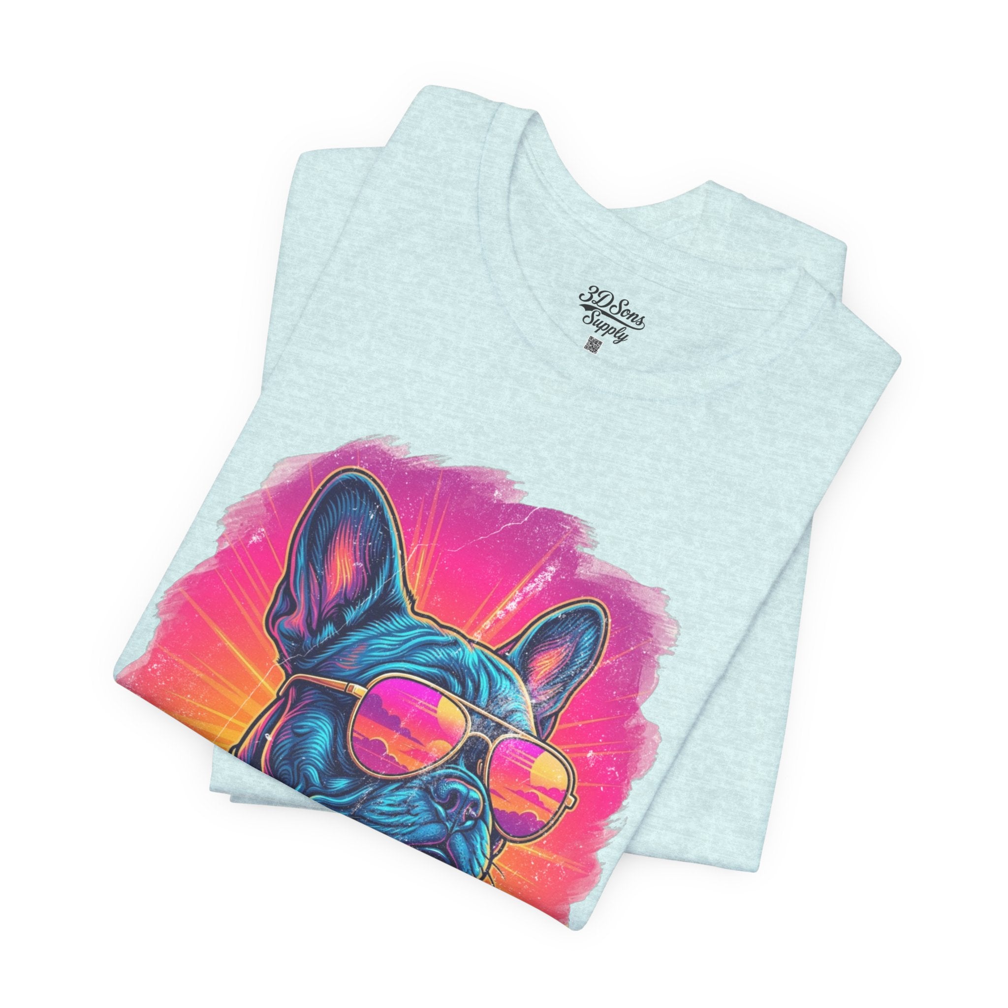 French Bulldog Retro 90s Tee — Vice City Vintage Dog Graphic