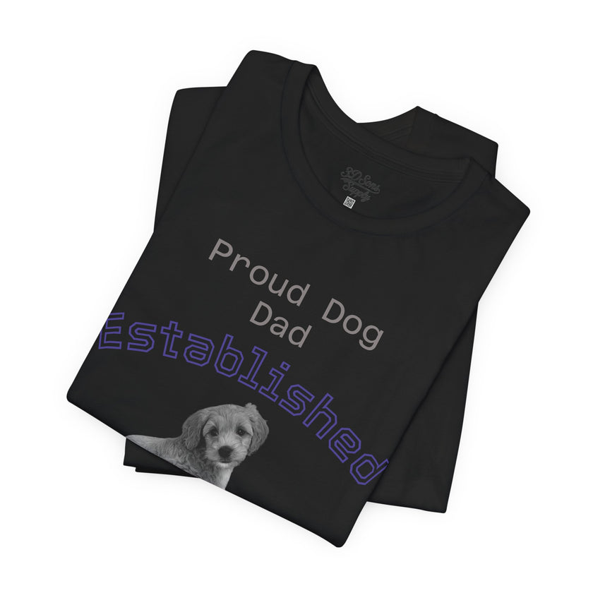 Proud Dog Dad Established Year T‑Shirt — Personalized Dog Dad Tee