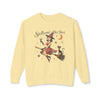Spellbound After Dark Witch on Broom Sweatshirt | Halloween Cat Moon