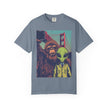 Alien & Bigfoot Golden Gate Bridge T-Shirt — San Francisco UFO & Cryptid Tee