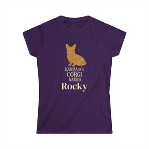 Karma Is A Corgi Named Personalized Tee — Personalized Corgi Illustration Shirt
