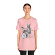 Drumming French Bulldog T-Shirt — Cute Dog Playing Drum Graphic Tee