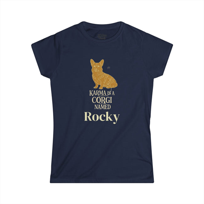 Karma Is A Corgi Named Personalized Tee — Personalized Corgi Illustration Shirt