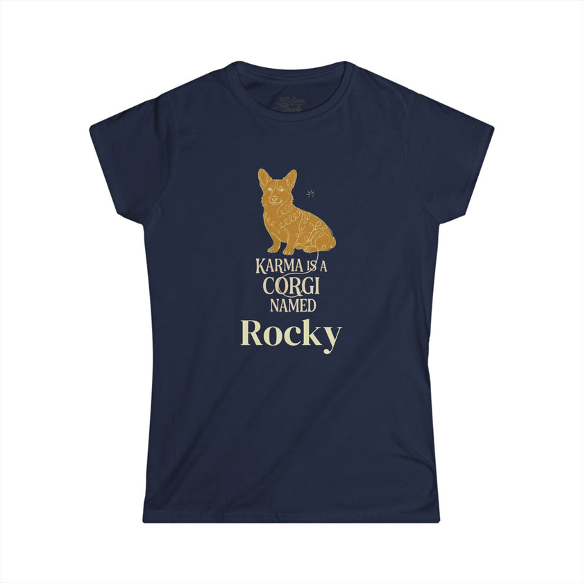Karma Is A Corgi Named Personalized Tee — Personalized Corgi Illustration Shirt