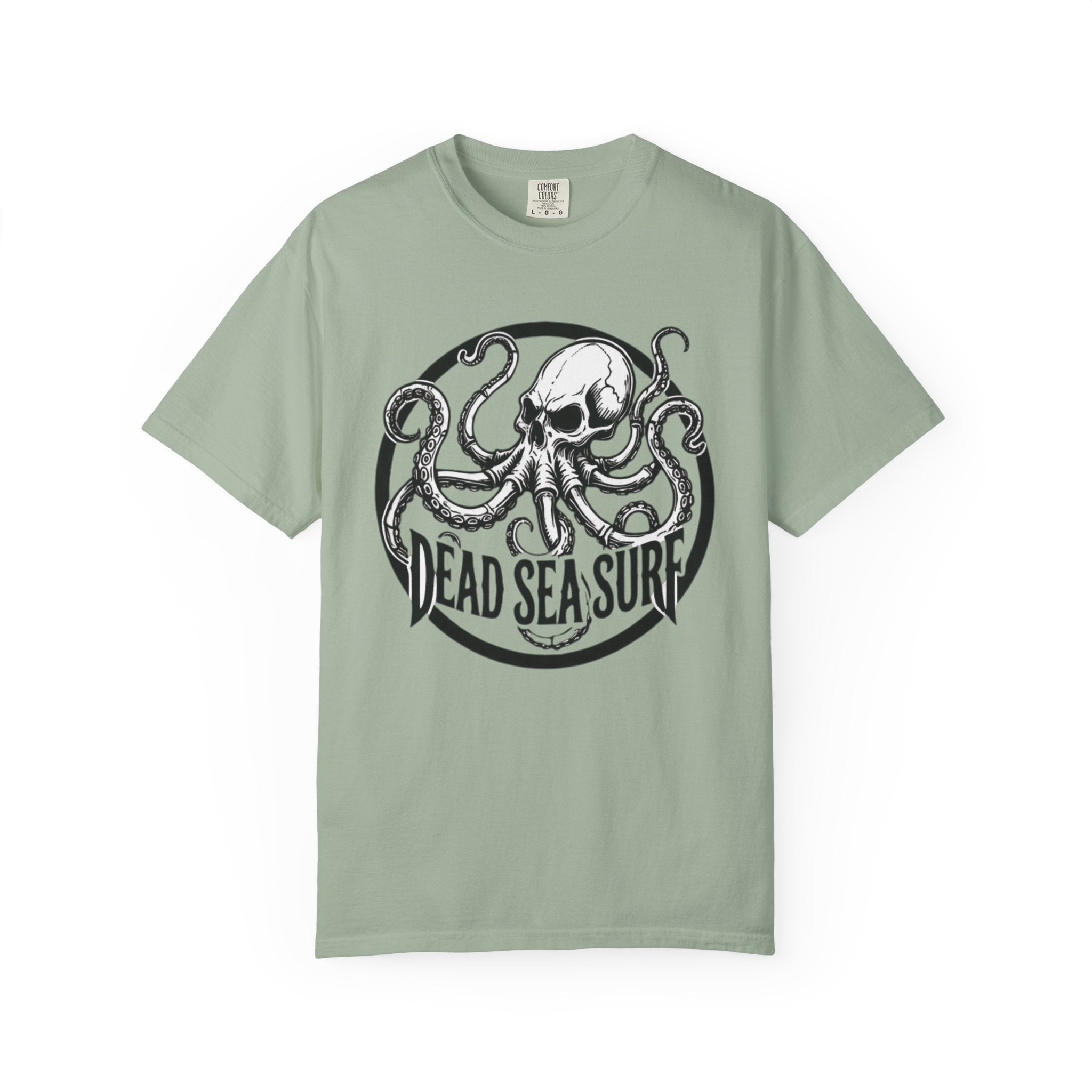 Dead Sea Surf Summer Octopus Kraken Skull Tee Shirt Nautical Skull Surf Logo