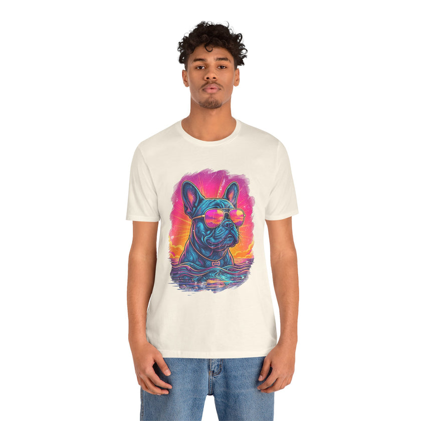 French Bulldog Retro 90s Tee — Vice City Vintage Dog Graphic