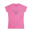 Stay Savage Longhorn Skull Women's Tee — Rugged Western Graphic Shirt