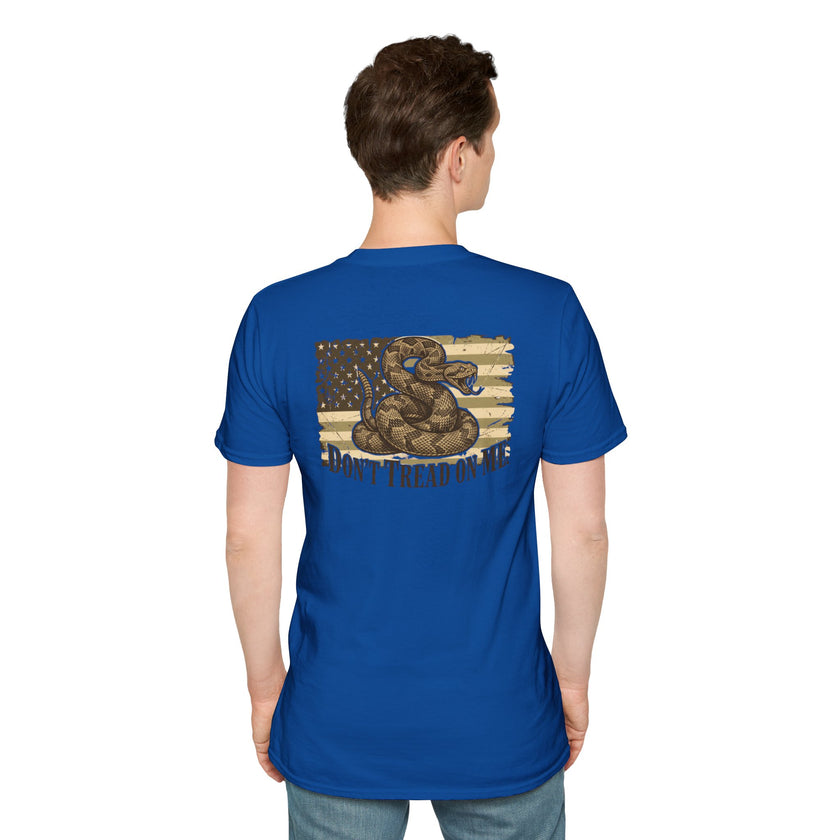 Dont Tread On Me Flag Tee Shirt American Gadsden Patriotic Independence Day Tee