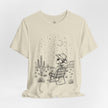 Alien Cowboy Sitting in Desert Tee | Night Sky Lawn Chair