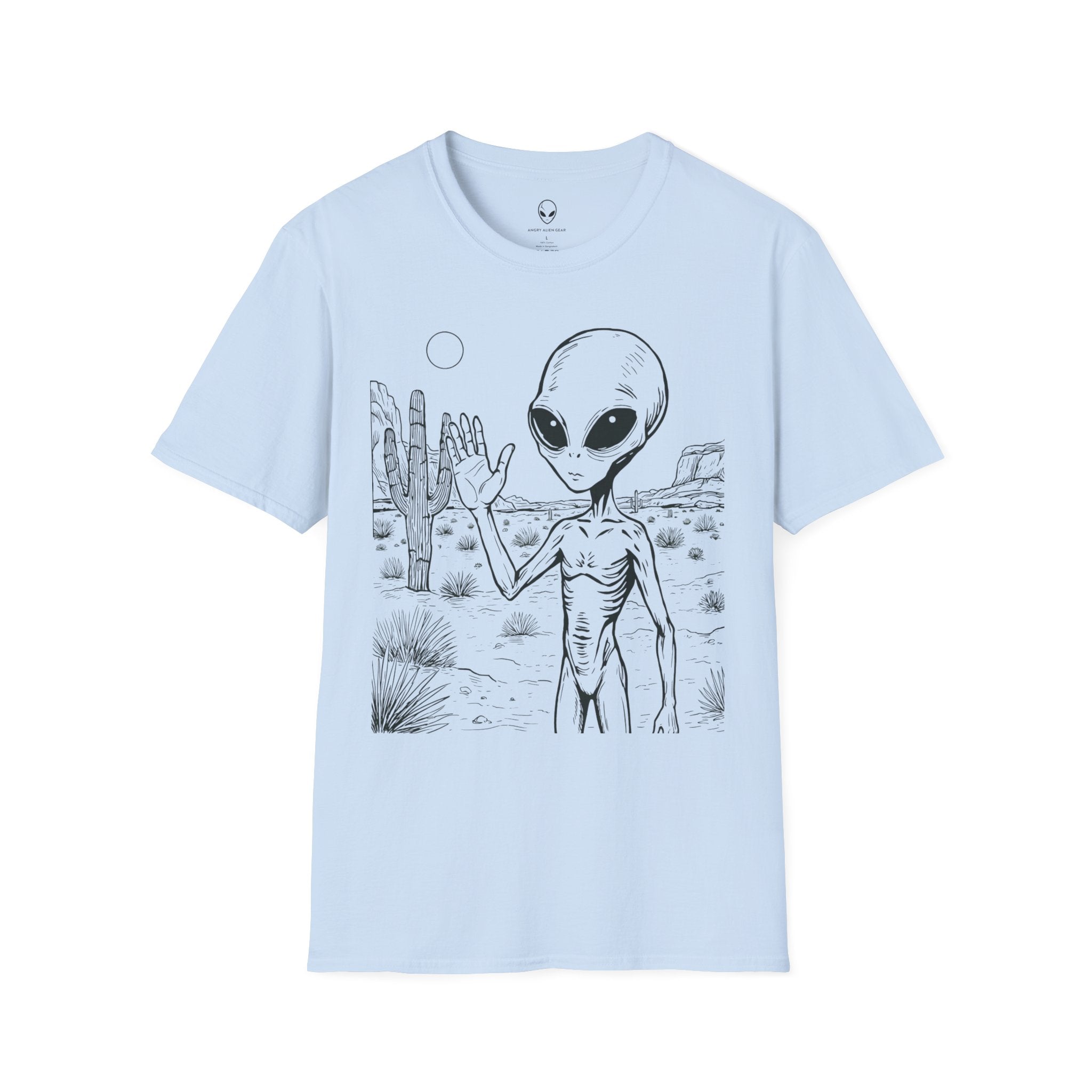 Happy Desert Alien Tee | Funny Area 51 Extraterrestrial Shirt – 3D Sons Supply Co