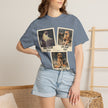 Personalized Polaroid Photo Tee — Custom 3 Image & Text Options