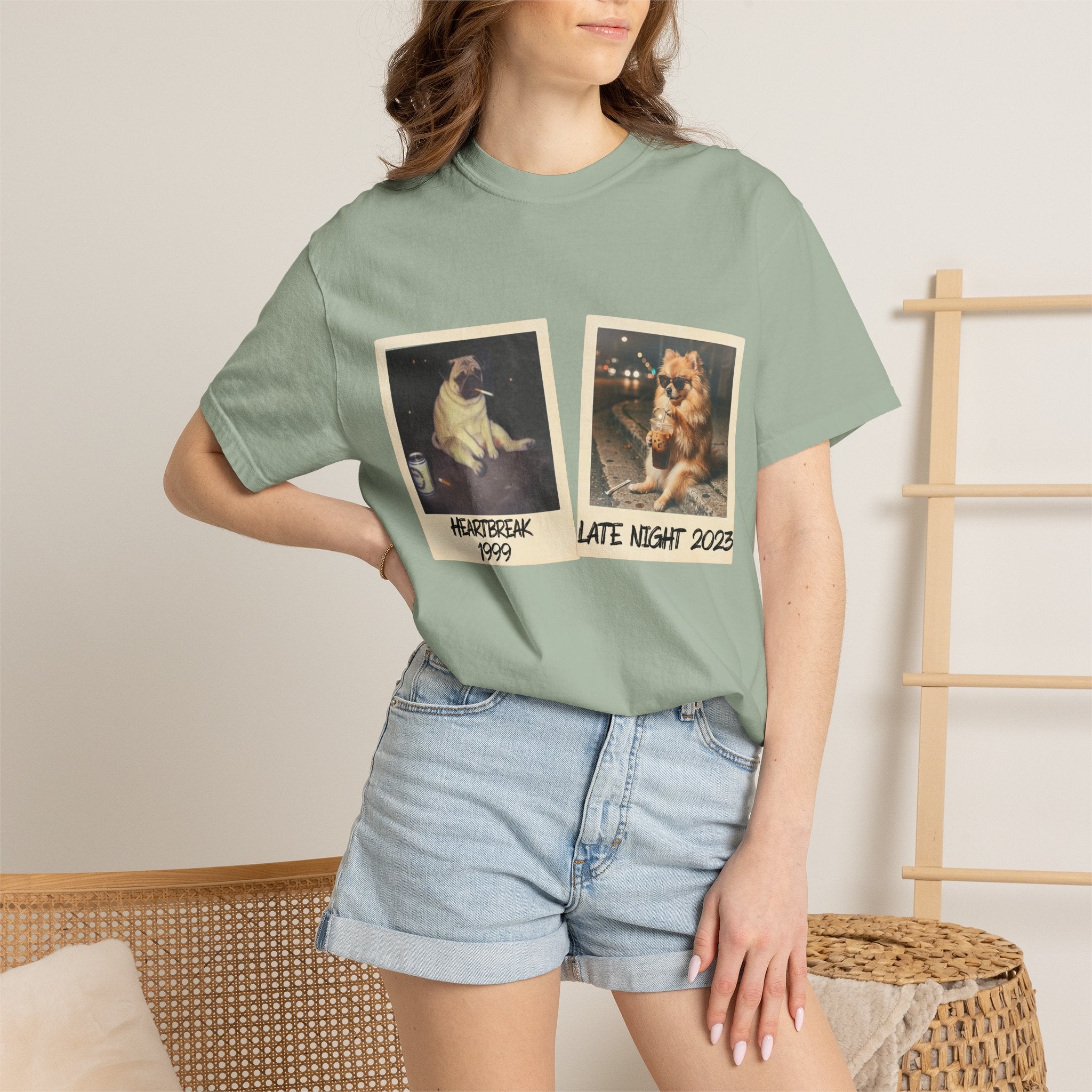 Personalized Polaroid Photo T-Shirt — Custom 2-Image Keepsake