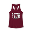1776 Longhorn Skull Women's Racerback Tank