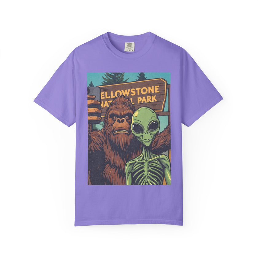 Alien & Bigfoot Yellowstone T-Shirt