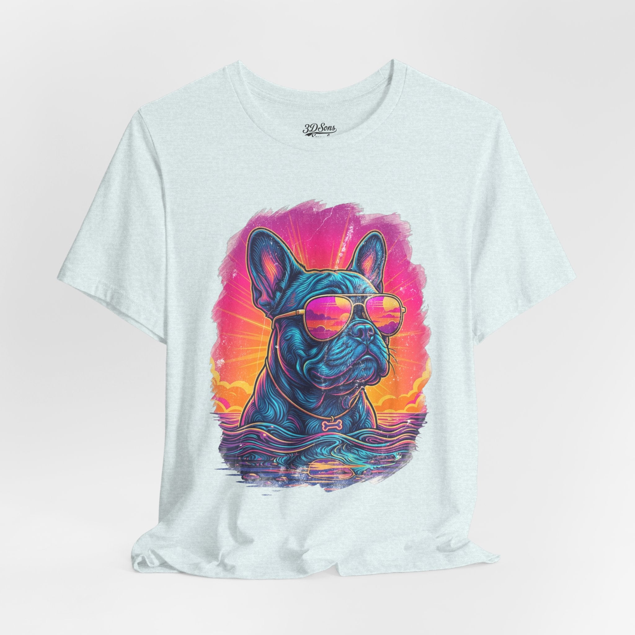 French Bulldog Retro 90s Tee — Vice City Vintage Dog Graphic