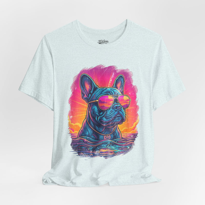 French Bulldog Retro 90s Tee — Vice City Vintage Dog Graphic