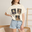 Personalized Polaroid Photo Tee — Custom 3 Image & Text Options