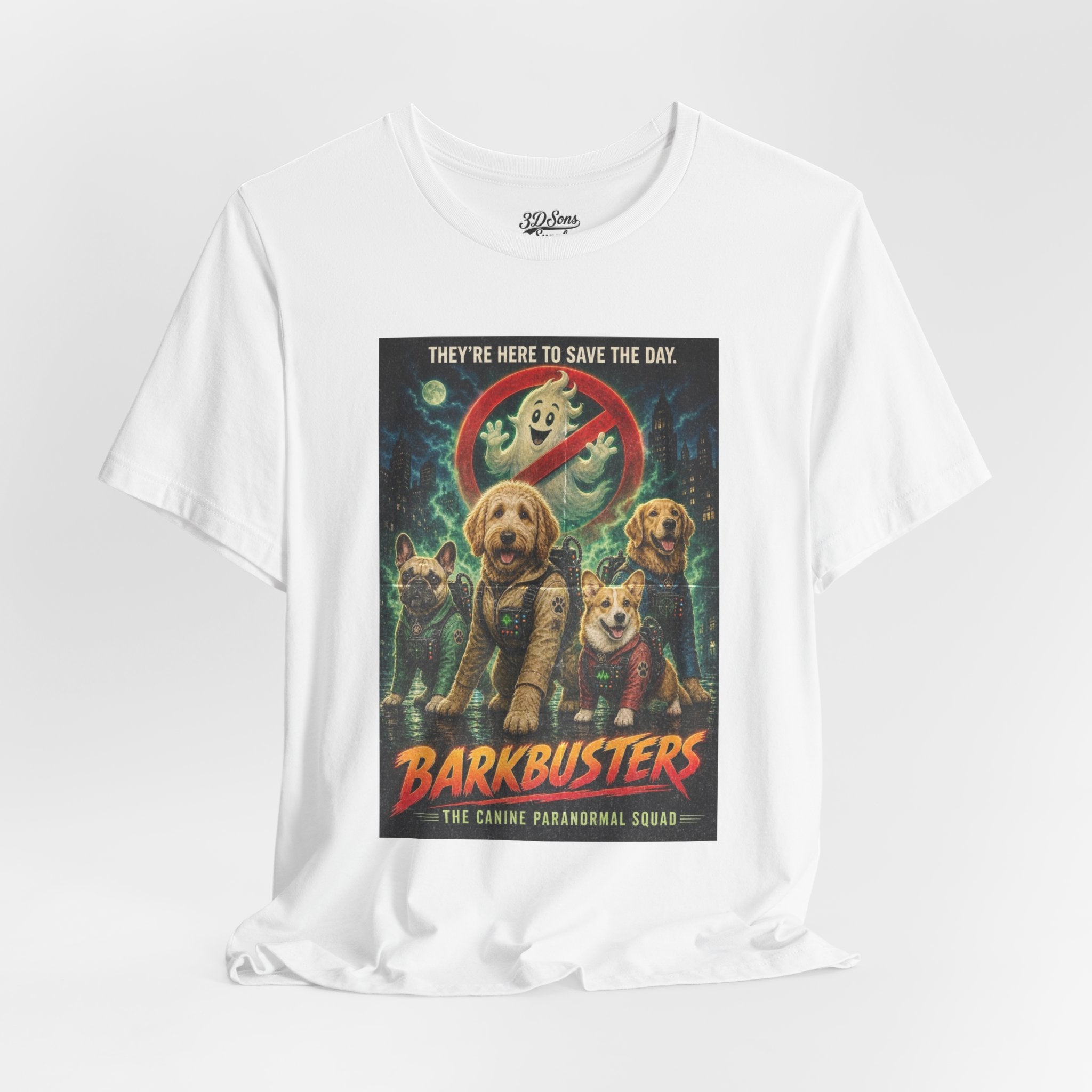 Barkbusters Retro Dog Movie Tee — 