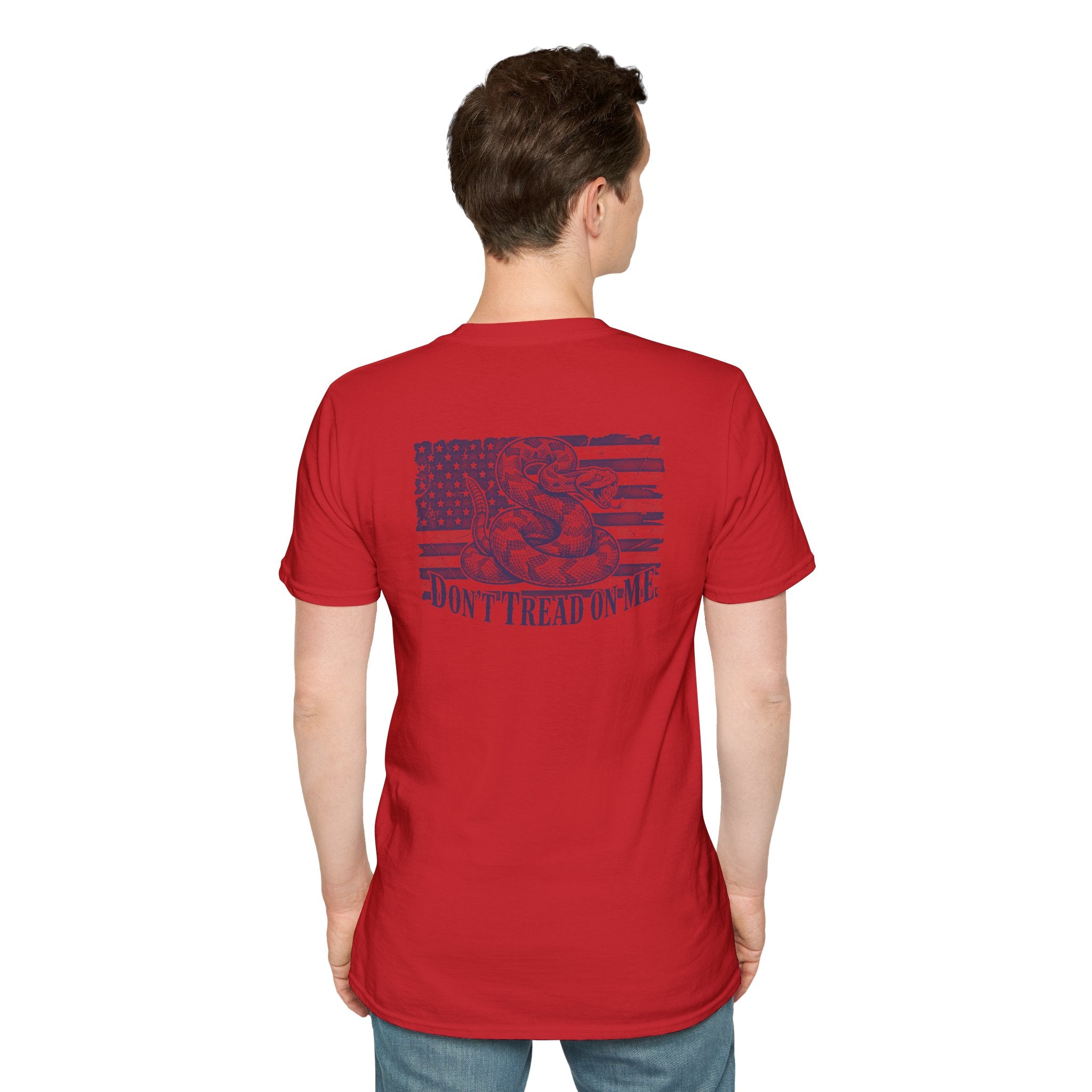 Dont Tread On Me Flag Tee Shirt American Gadsden Patriotic Independence Day Tee