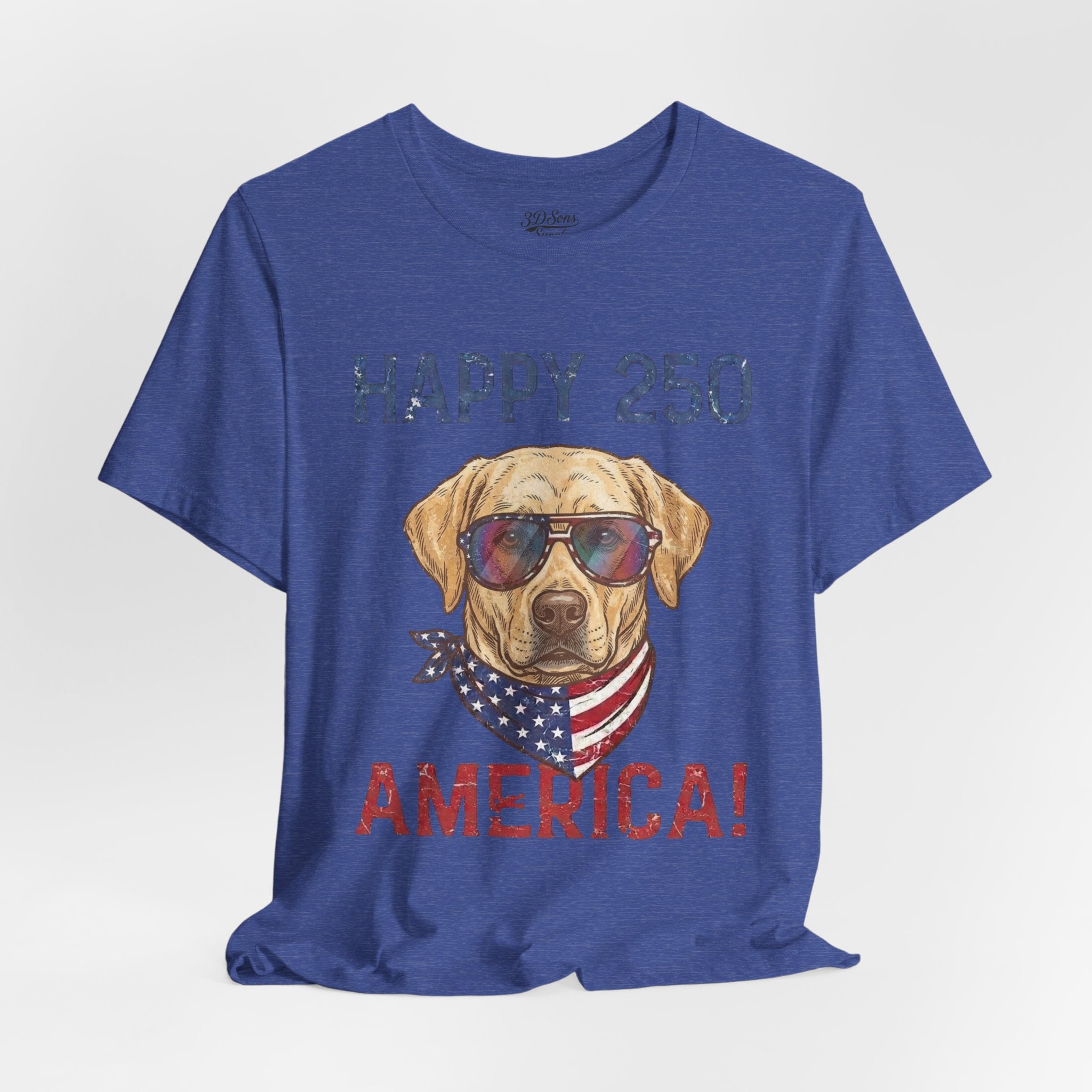 Patriotic Lab Dog Tee — 