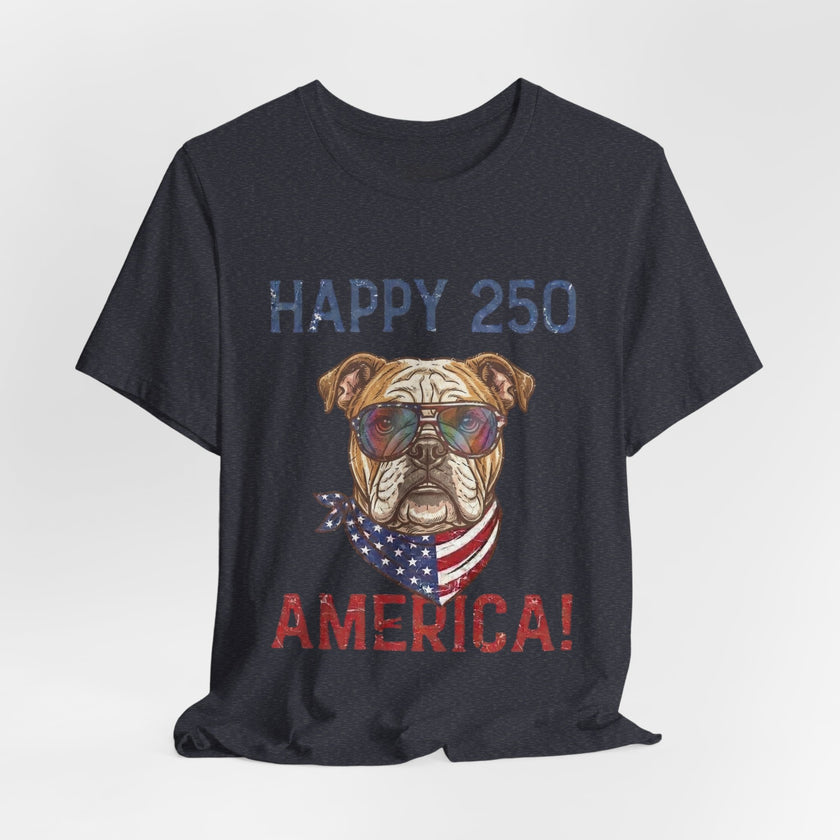 Patriotic Bulldog Tee - 