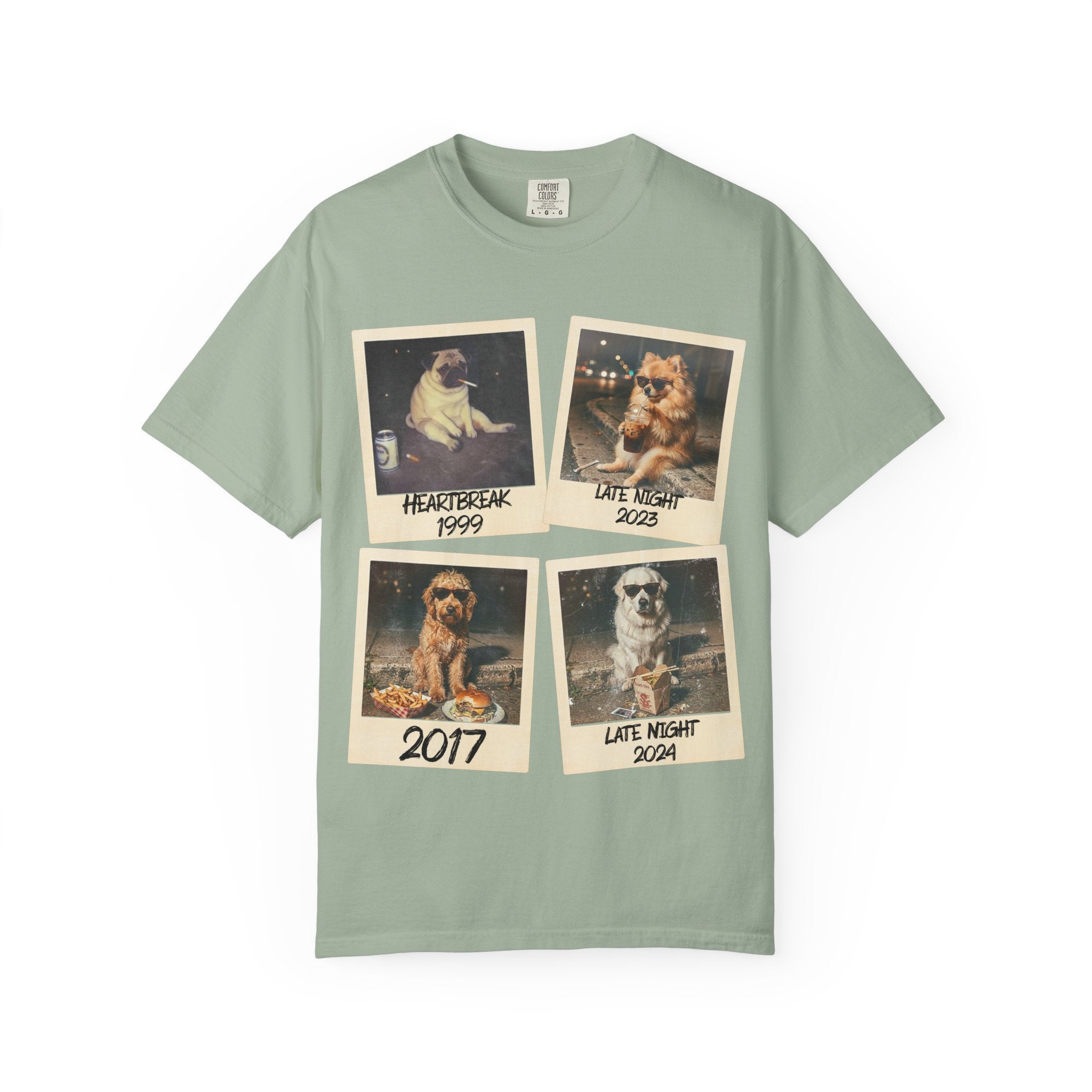 Personalized Polaroid Photo Tee — Custom Image & Text Options