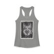 Smoking German Shepard Photo Racerback Tank — Vintage Pup Graphic