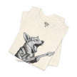 Corgi Rockstar T‑Shirt — Guitar Playing Dog Graphic Tee