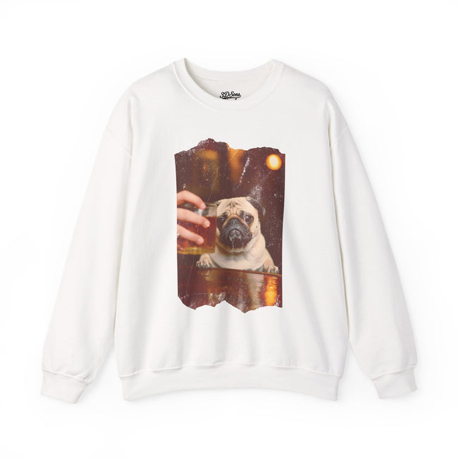 Drunk Pug Crewneck Sweatshirt