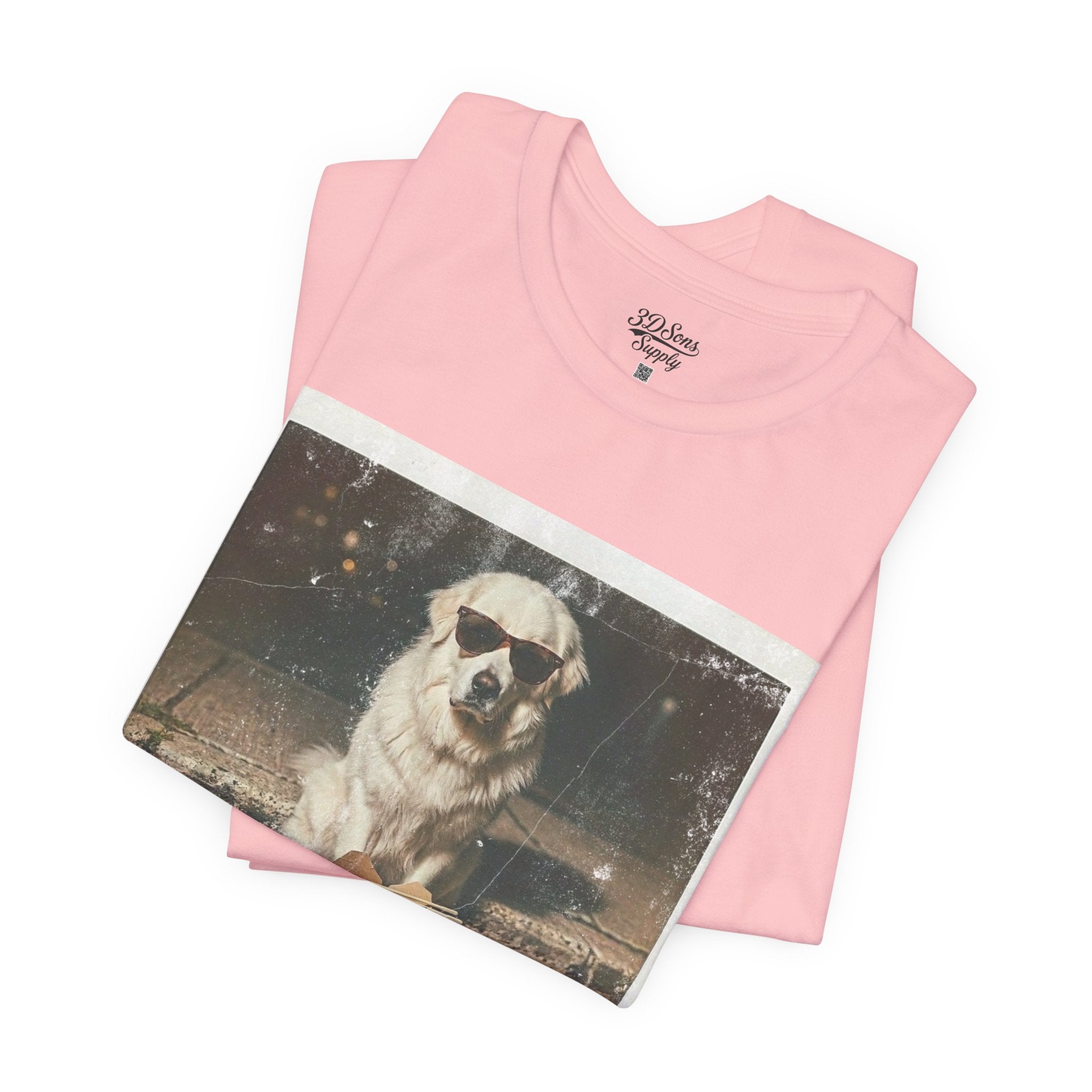 Pyreneese Chin Photo Tee — Vintage Pup Graphic T-Shirt