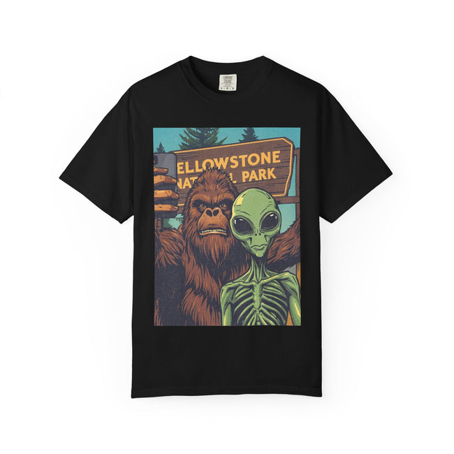 Alien & Bigfoot Yellowstone T-Shirt