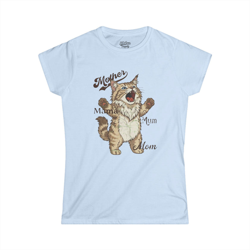 Maine Coon Cat Mama Mother's Day Tee