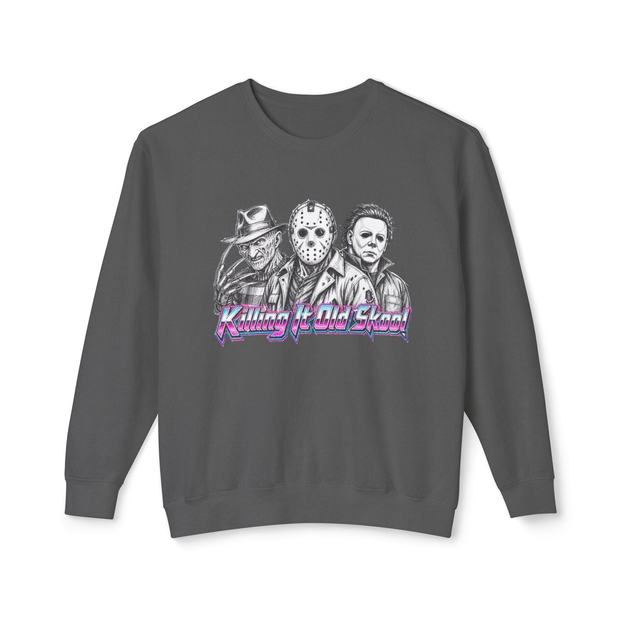 Retro Slasher Icons Sweatshirt | Freddy Jason Michael Crewneck