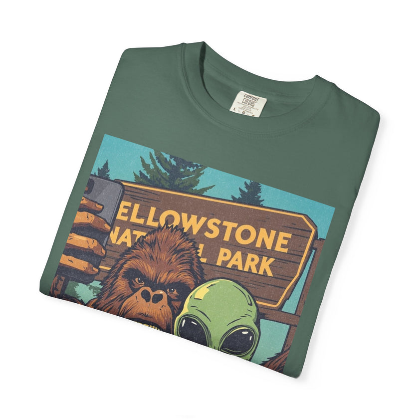 Alien & Bigfoot Yellowstone T-Shirt