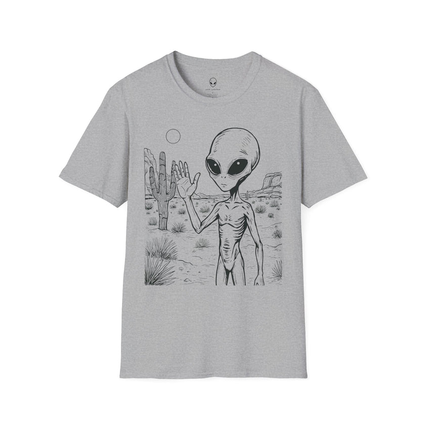 Happy Desert Alien Tee | Funny Area 51 Extraterrestrial Shirt – 3D Sons Supply Co