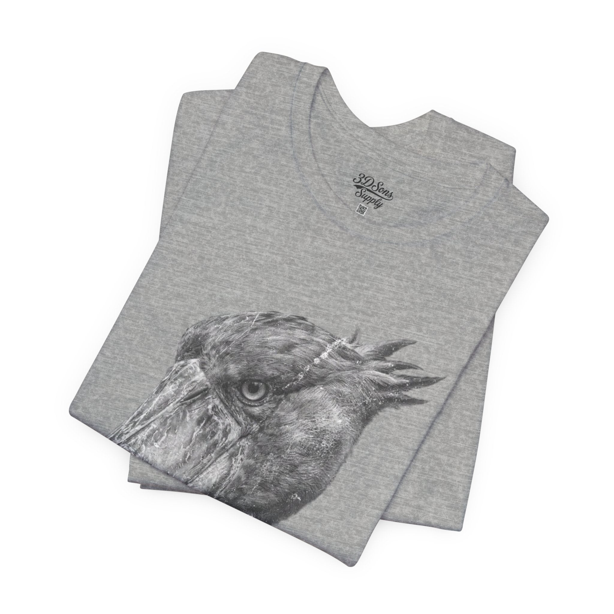 Smoking Shoebill Stork T-Shirt — Quirky Bird Graphic Tee