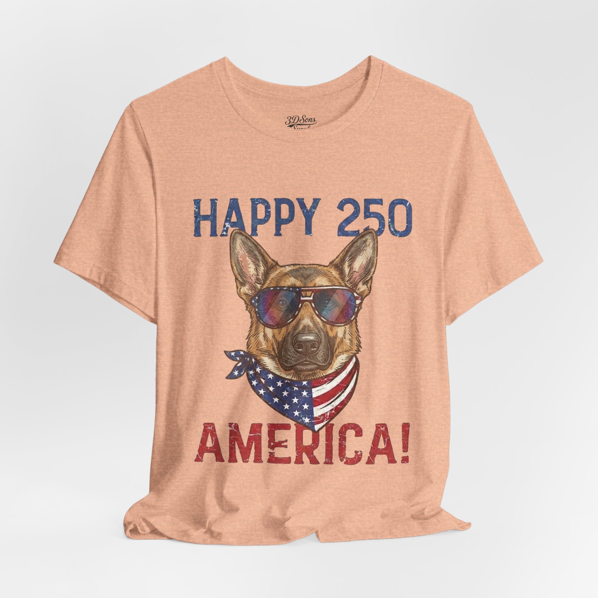 Happy 250 America! German Shepherd 4th of July T-Shirt