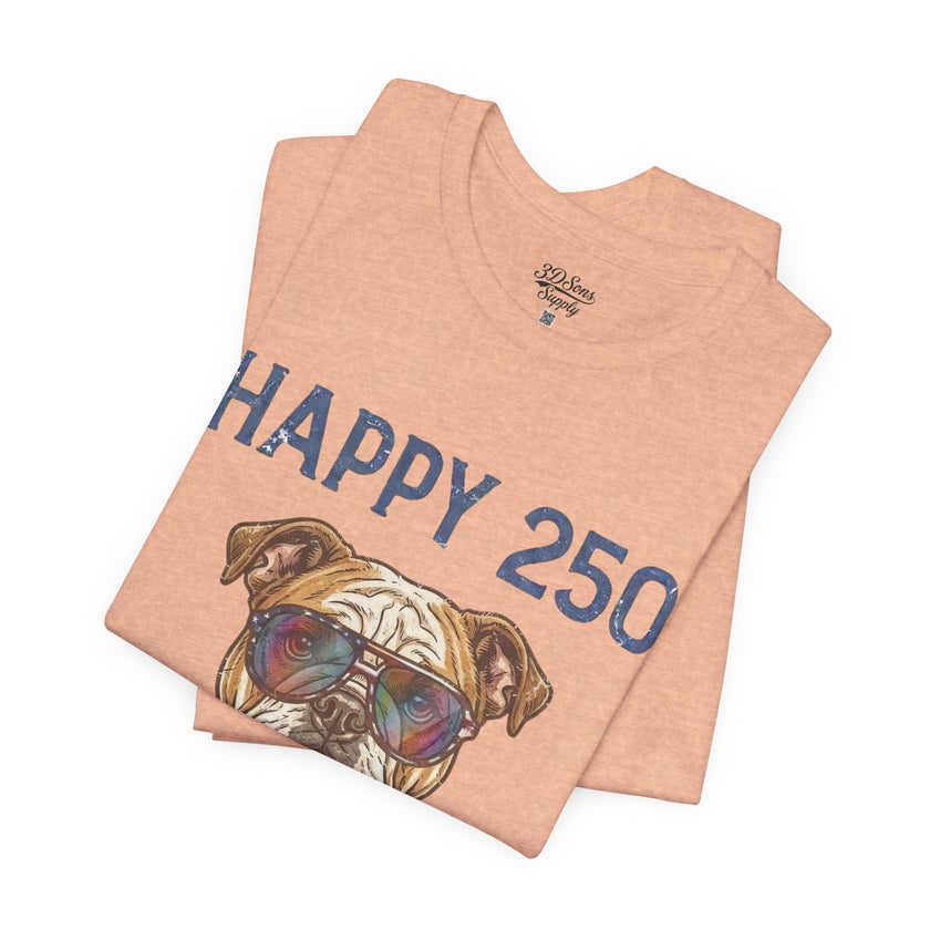 Patriotic Bulldog Tee - 