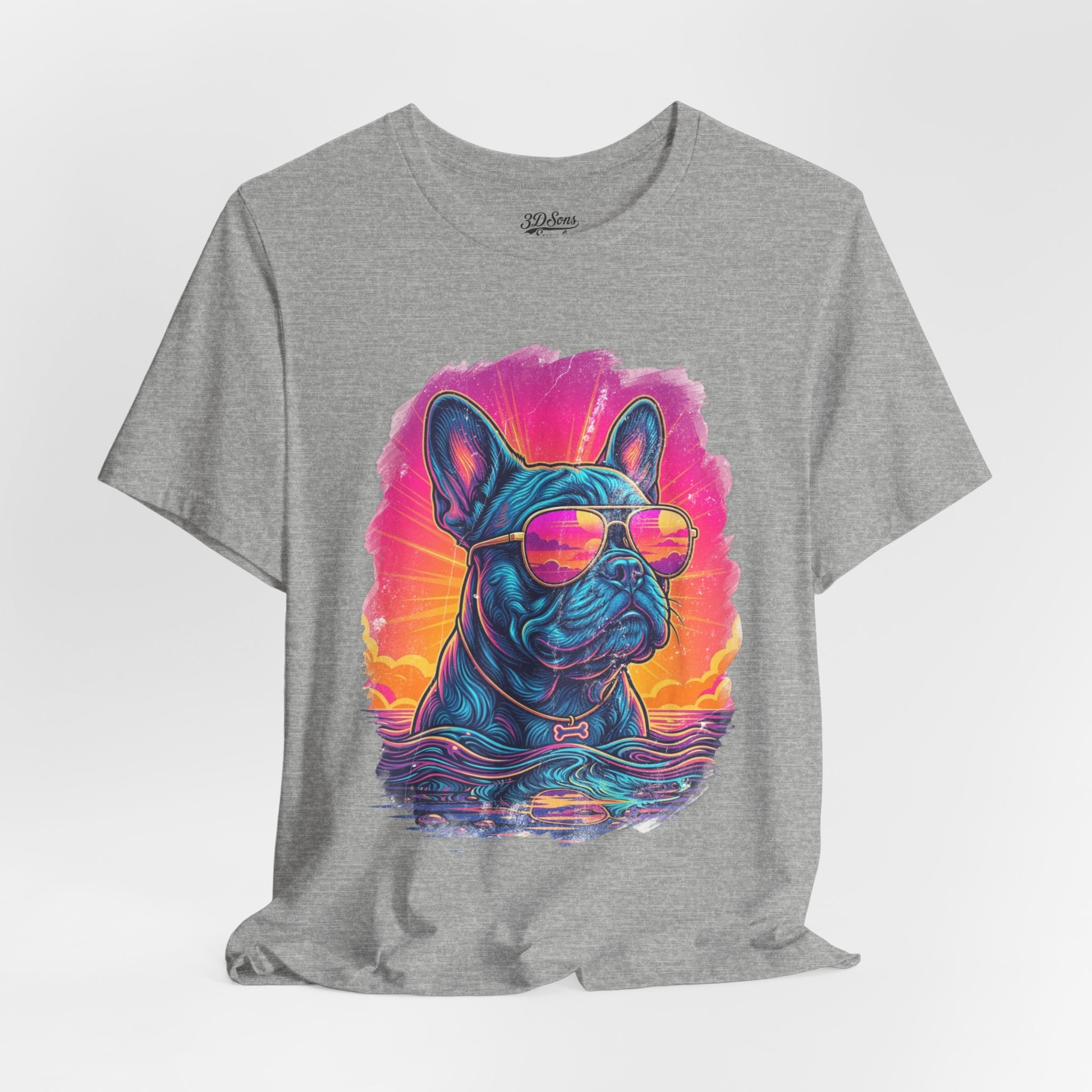 French Bulldog Retro 90s Tee — Vice City Vintage Dog Graphic