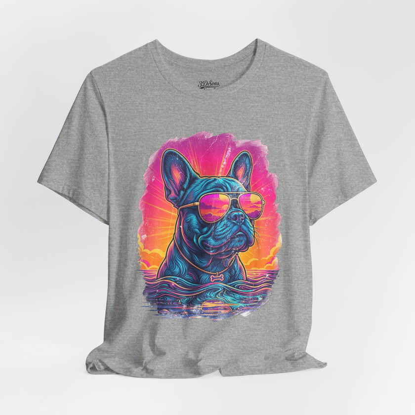 French Bulldog Retro 90s Tee — Vice City Vintage Dog Graphic