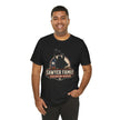 Sawyer Family Chainsaw Repair Graphic Tee — Vintage Horror Movie Logo T-Shirt