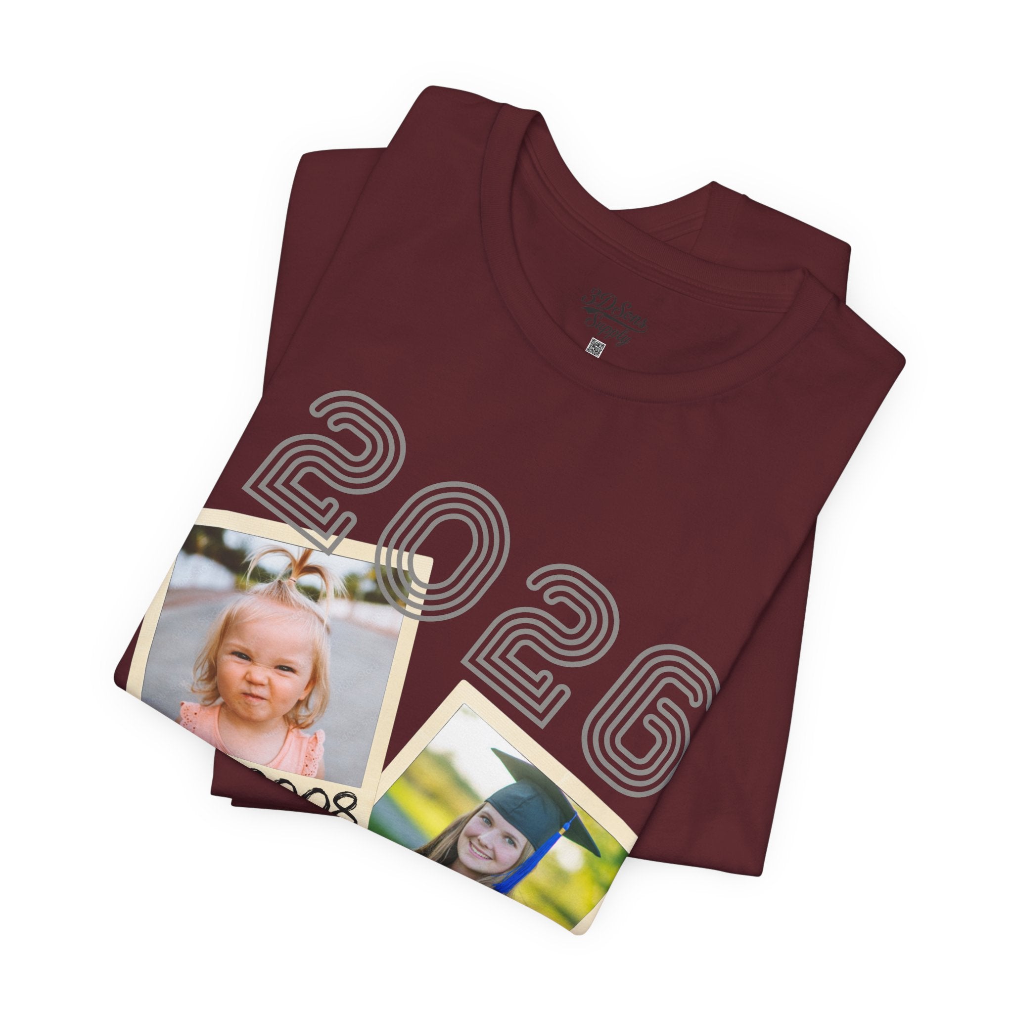 Personalized Custom Graduation & Parent Gift - Throwback Photo Memory Tee