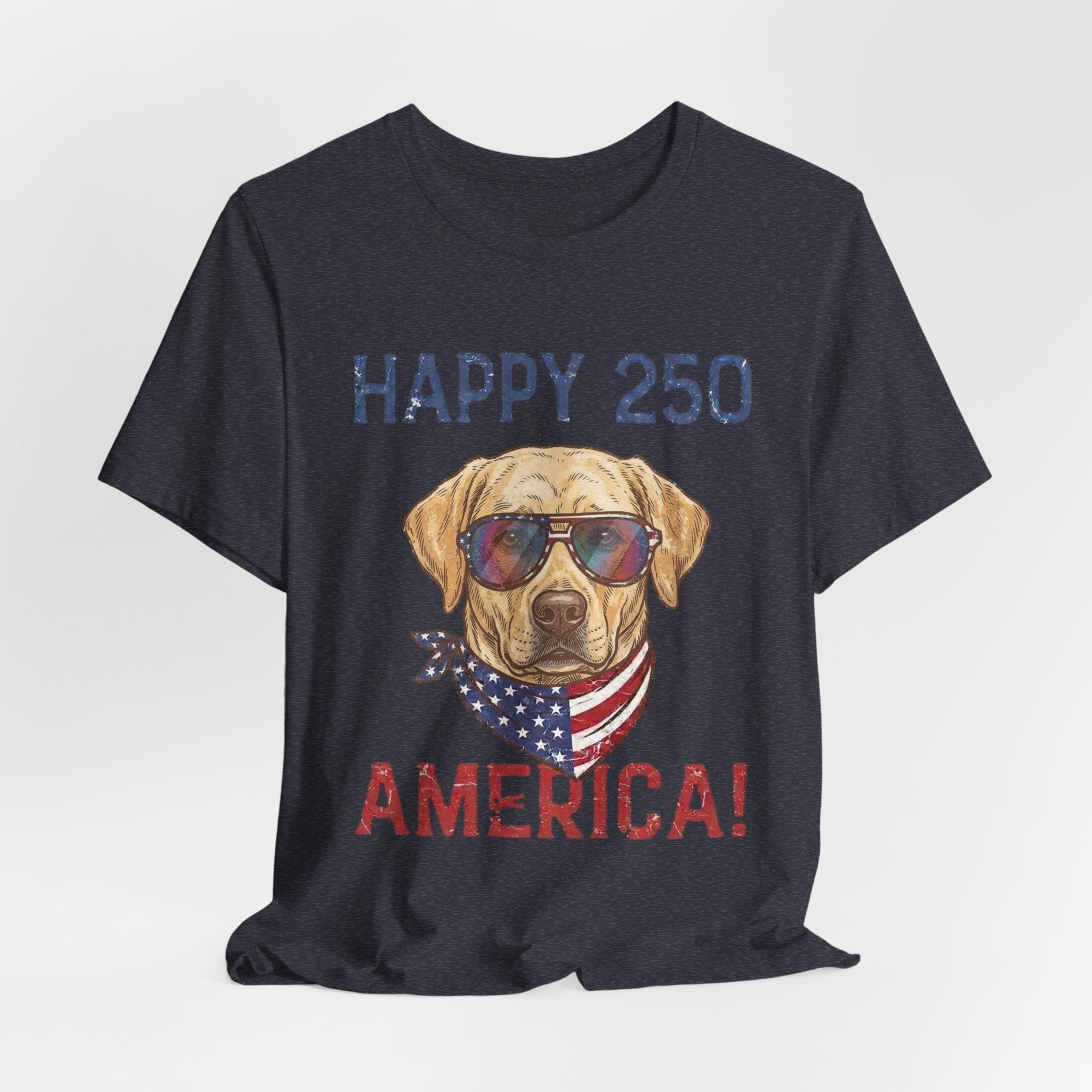 Patriotic Lab Dog Tee — 