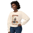 Vintage Halloween Cat Crewneck Sweatshirt | Retro Moon, Pumpkins, Witch Hat