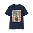 Pumped for July 4th T-Shirt | Patriotic Buff Abraham Lincoln Flag Design