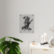 Dachshund Playing Keytar Acrylic Wall Art Panel