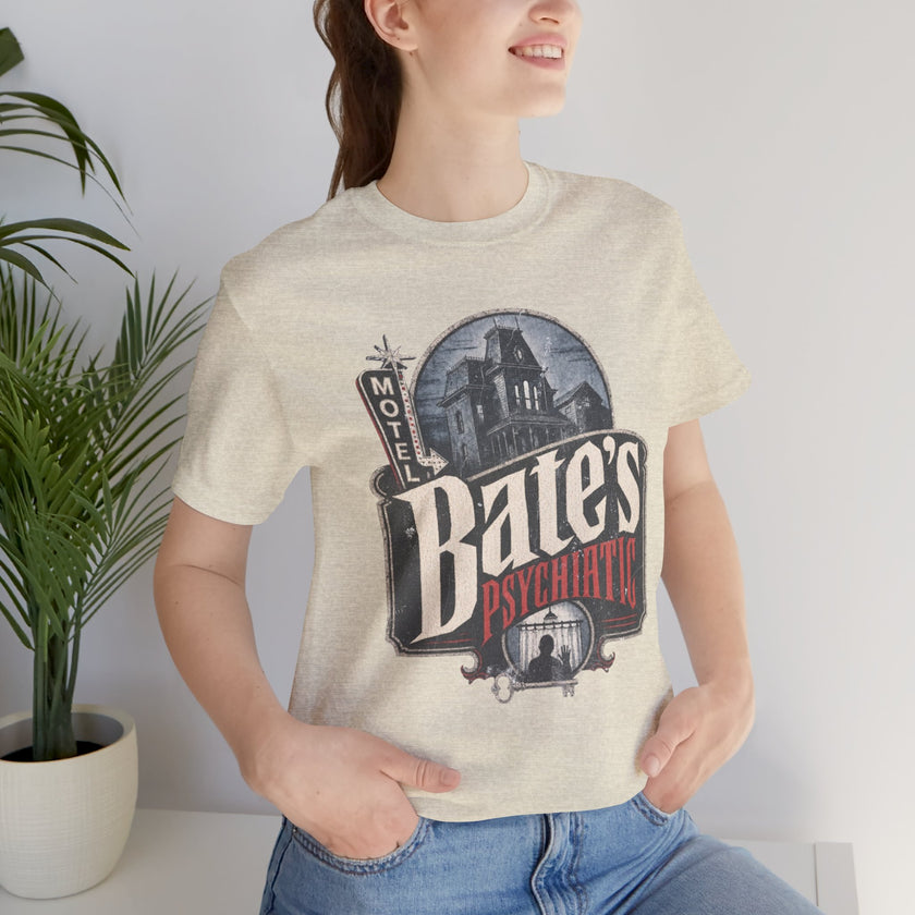 Bates Psychiatric T-Shirt — Vintage Horror Graphic Tee